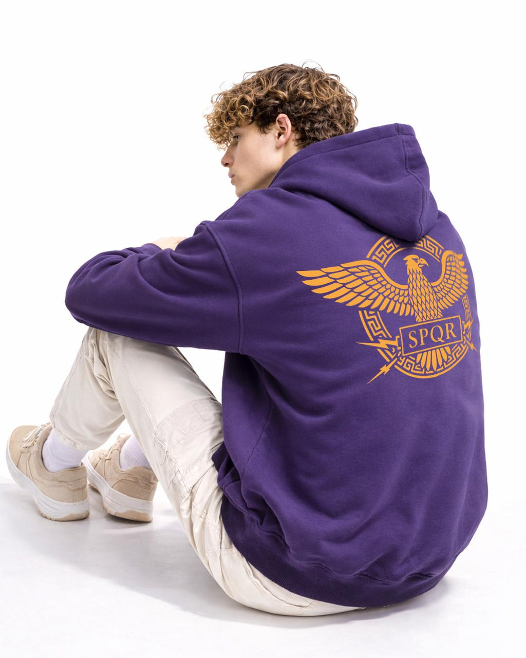 SPQR Roma Kartalı Hoodie – Doğu Roma İmparatorluğu Porfirogennetos Roma Kartalı Hoodie - The Horda