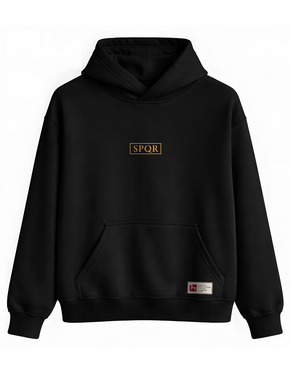 SPQR Hoodie – Roma Kartalı ve İmparatorluk Amblemi SPQR Temalı Kapüşonlu Sweatshirt | Unisex