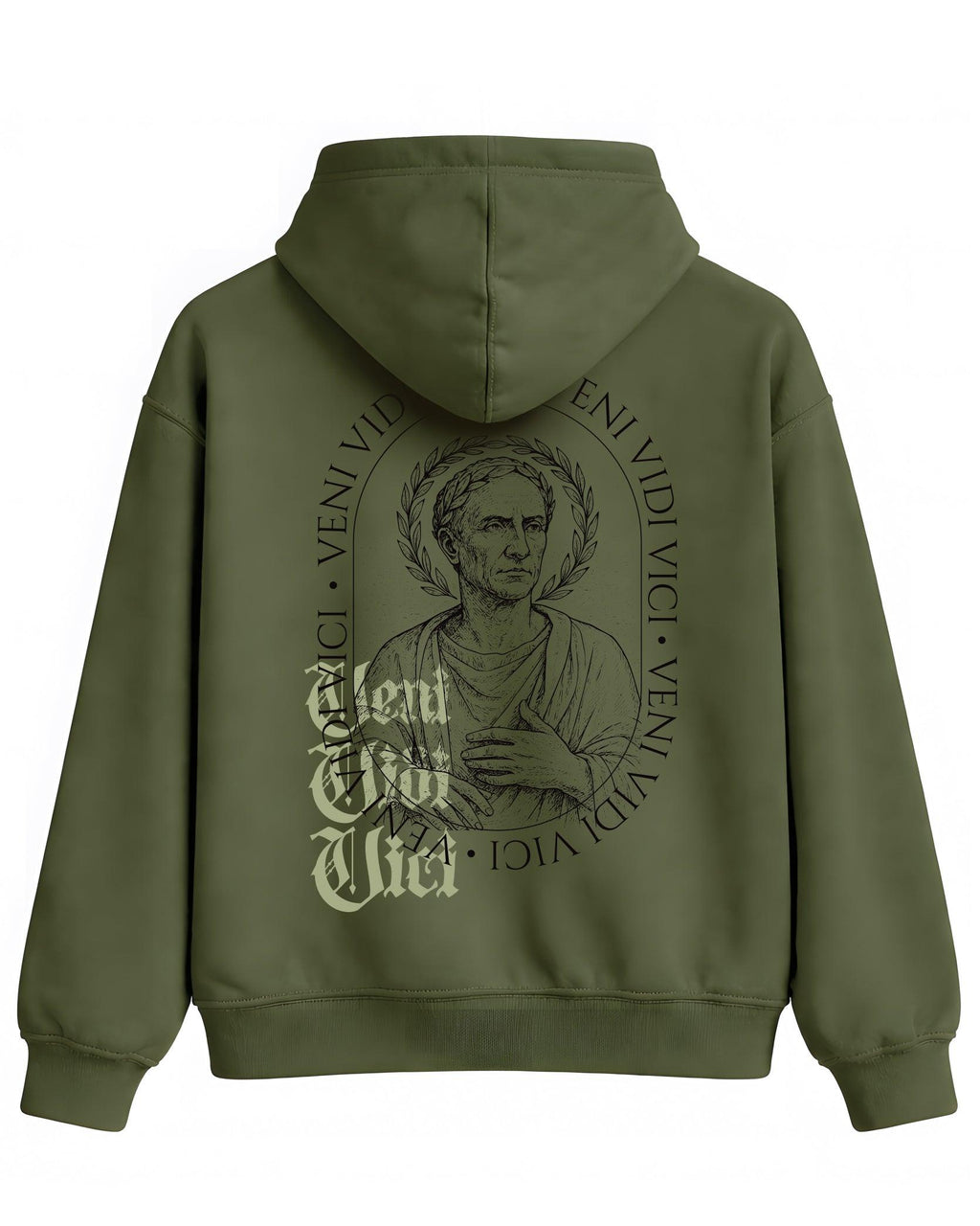 Veni Vidi Vici Hoodie – Julius Caesar Sözü Temalı Kapüşonlu Sweatshirt | Antik Roma Unisex - The Horda