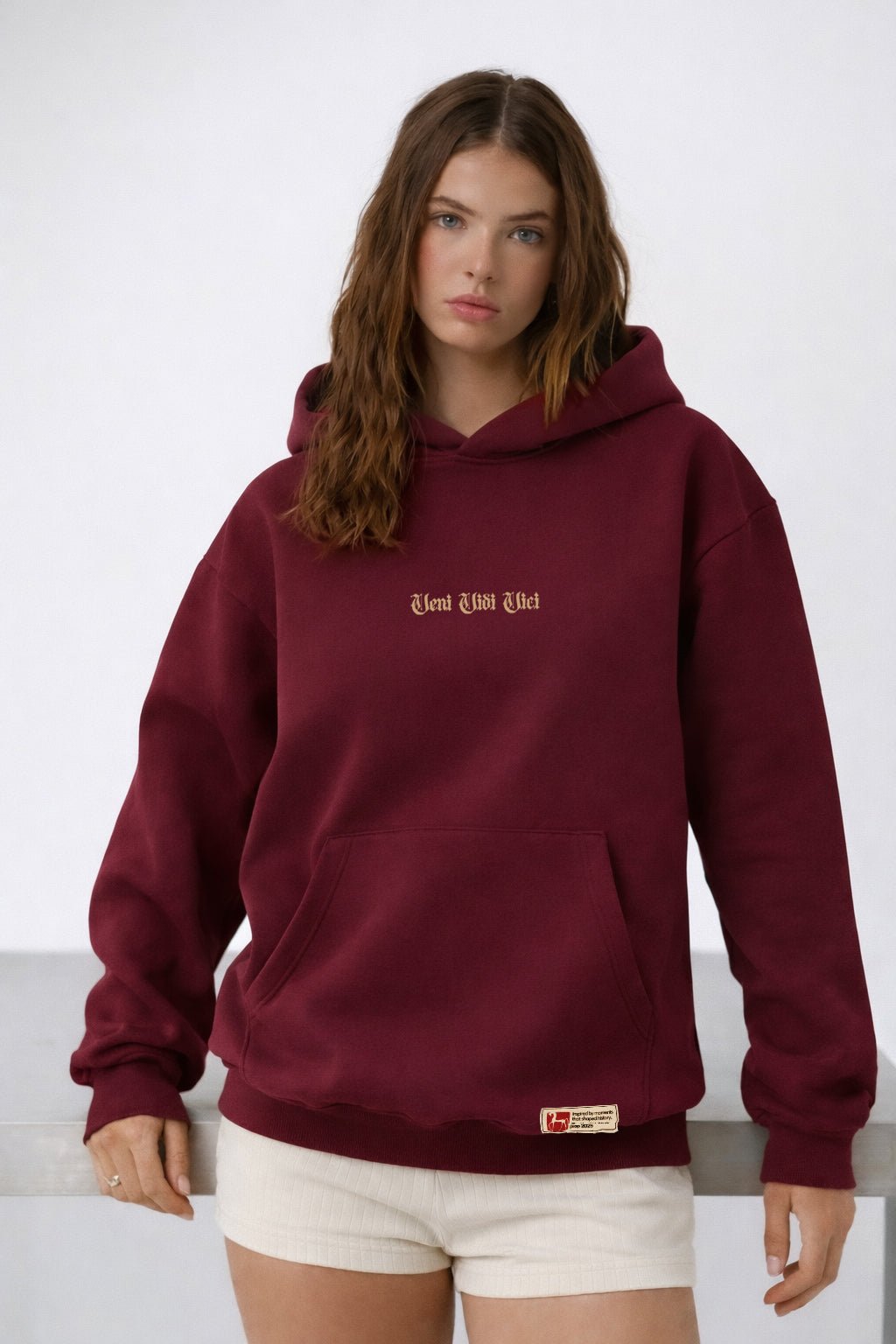 Veni Vidi Vici Hoodie – Julius Caesar Sözü Temalı Kapüşonlu Sweatshirt | Antik Roma Unisex - The Horda