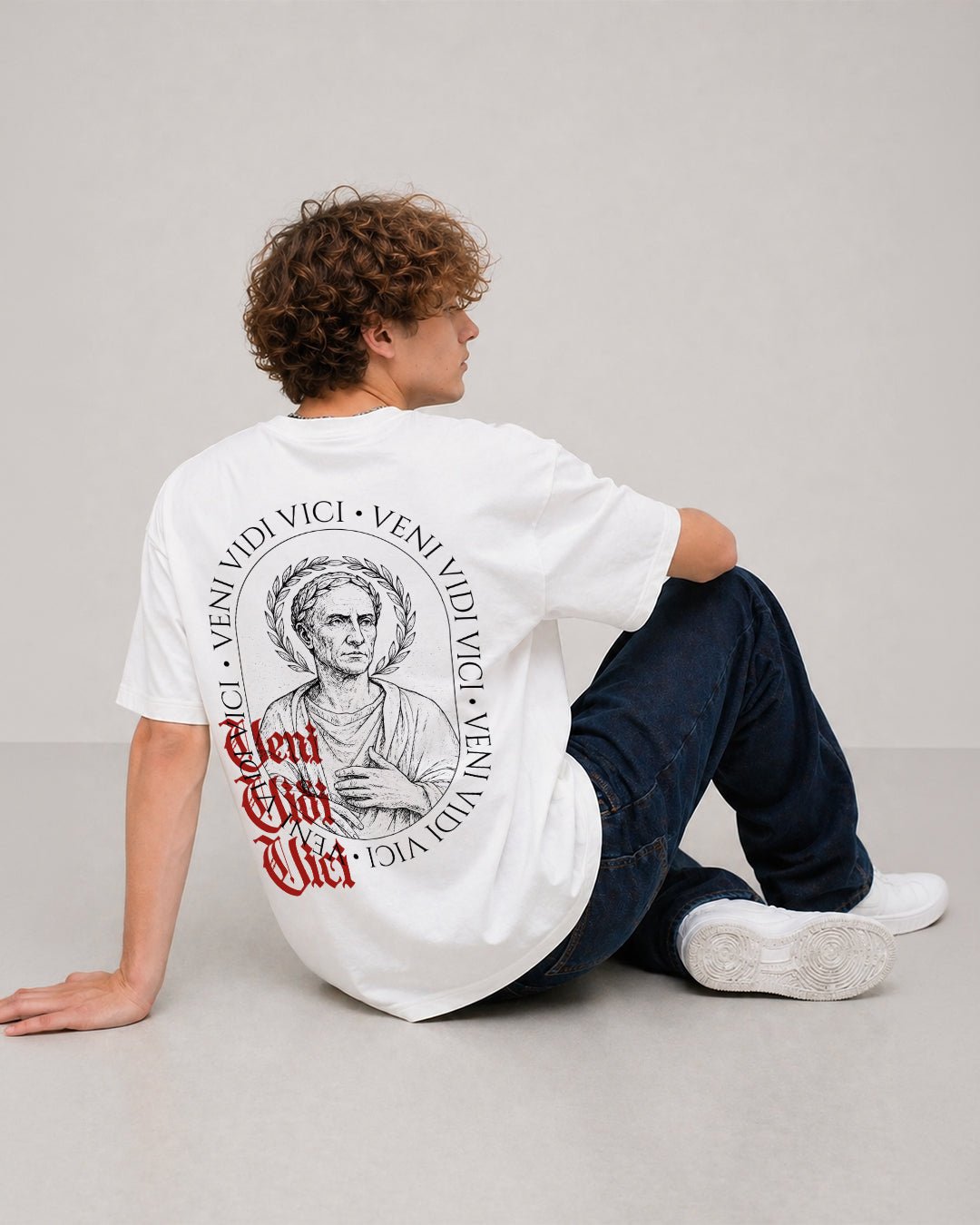 Veni Vidi Vici – Julius Caesar Sözü Temalı Regular %100 Pamuklu Tişört - The Horda