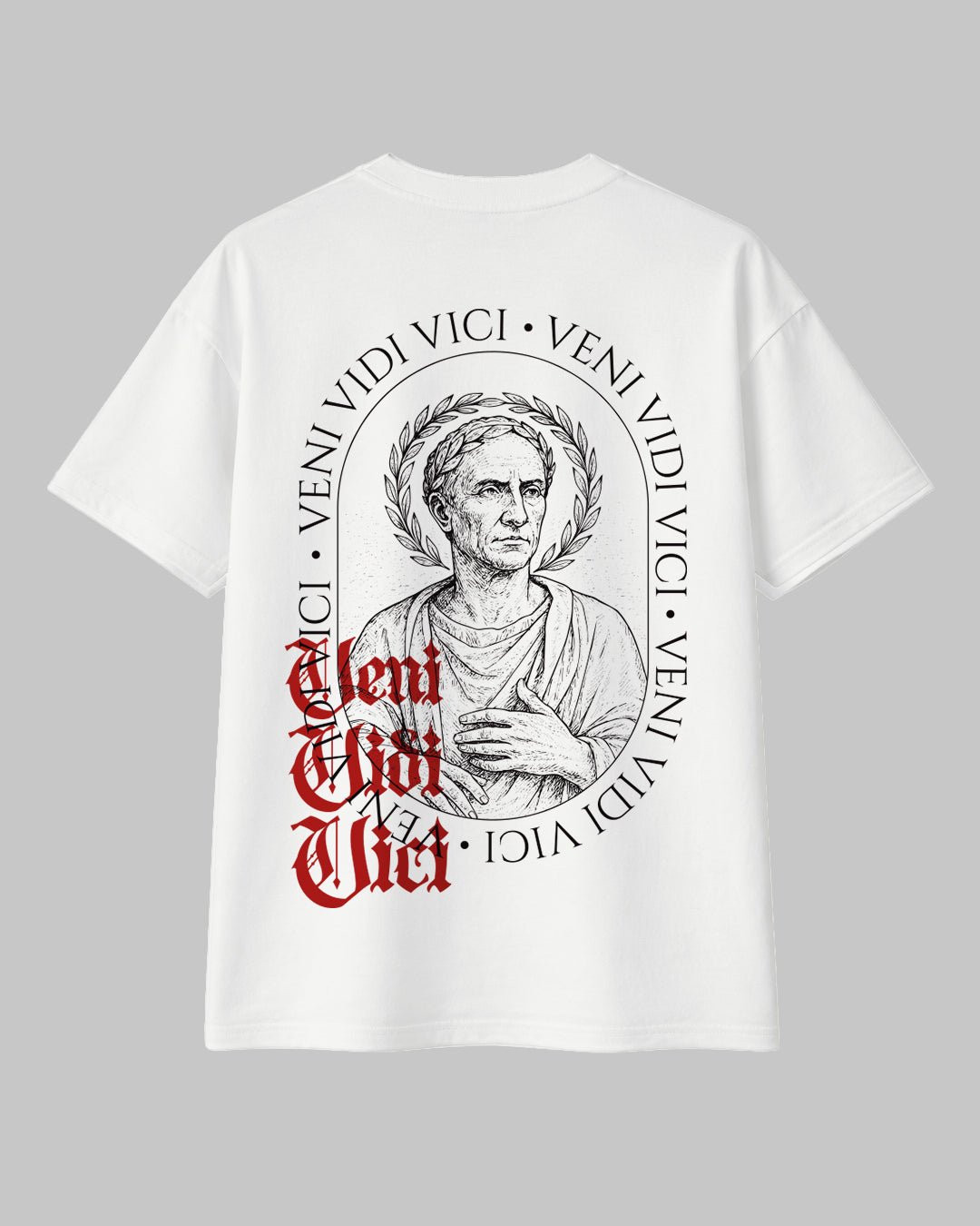 Veni Vidi Vici – Julius Caesar Sözü Temalı Regular %100 Pamuklu Tişört - The Horda